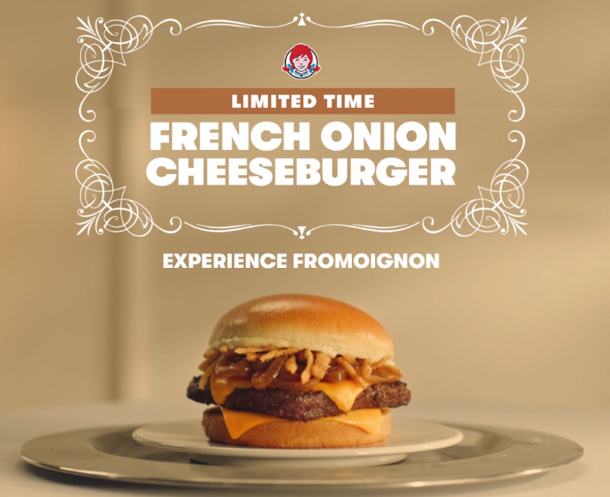 New French Onion Cheeseburger from Wendy's
