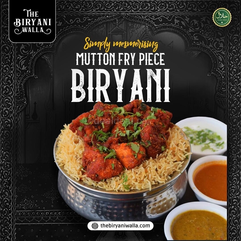Mutton Fry Piece Biryani - Biryaniwalla Scarborough