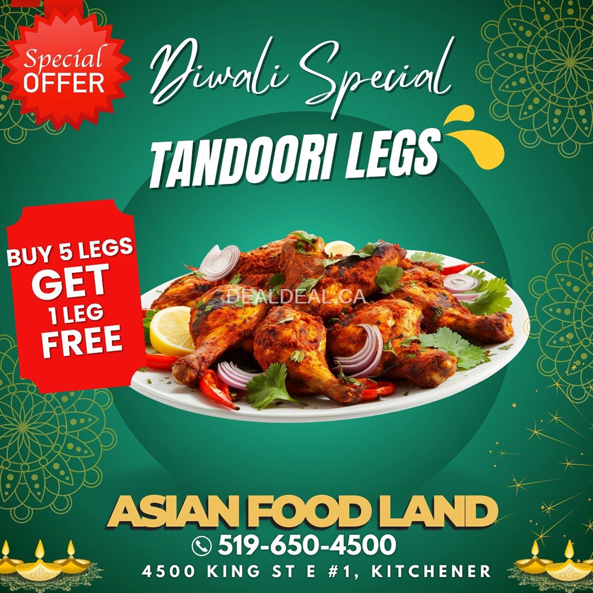 Exclusive Diwali deals at Asian Food Land Kitchener