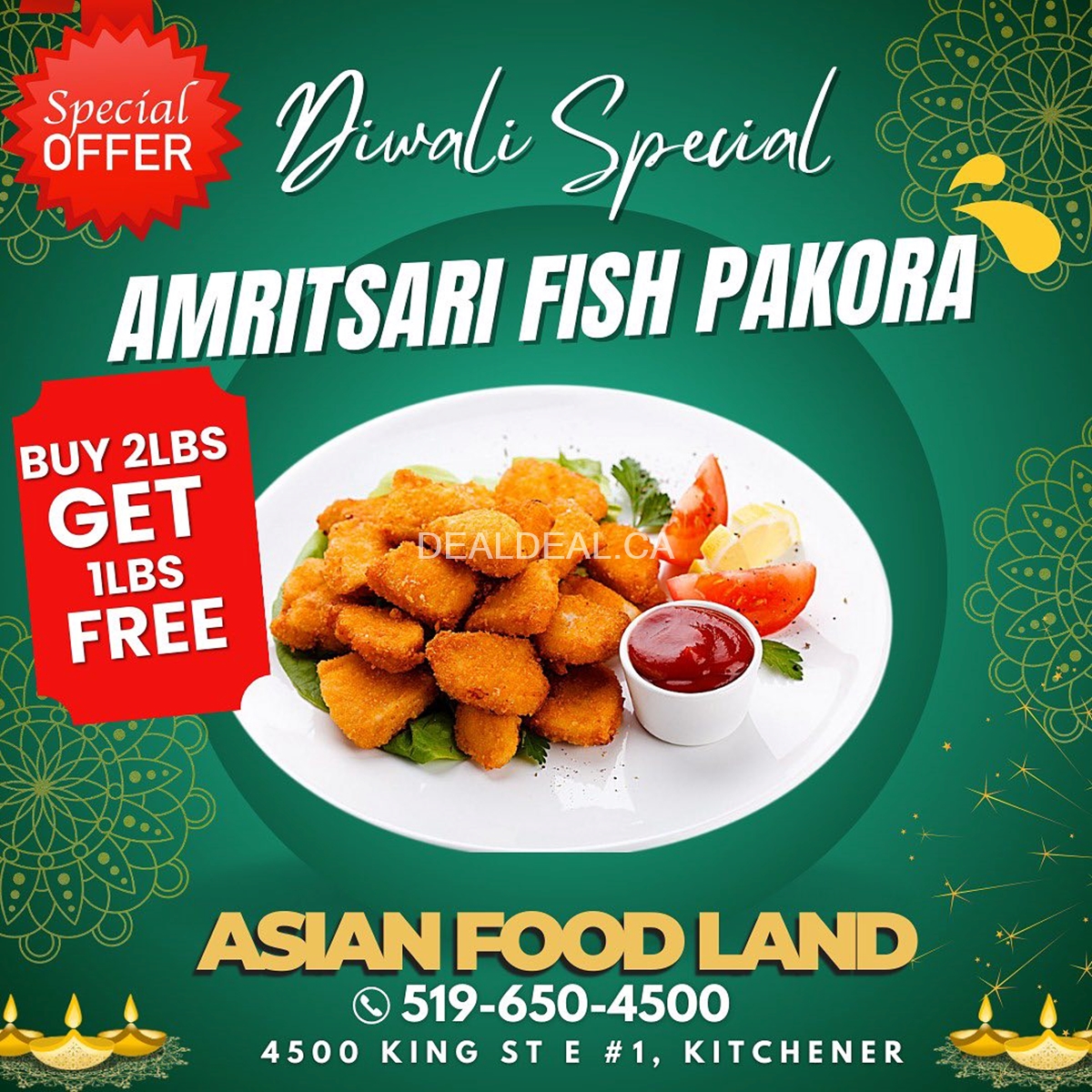 Exclusive Diwali deals at Asian Food Land Kitchener