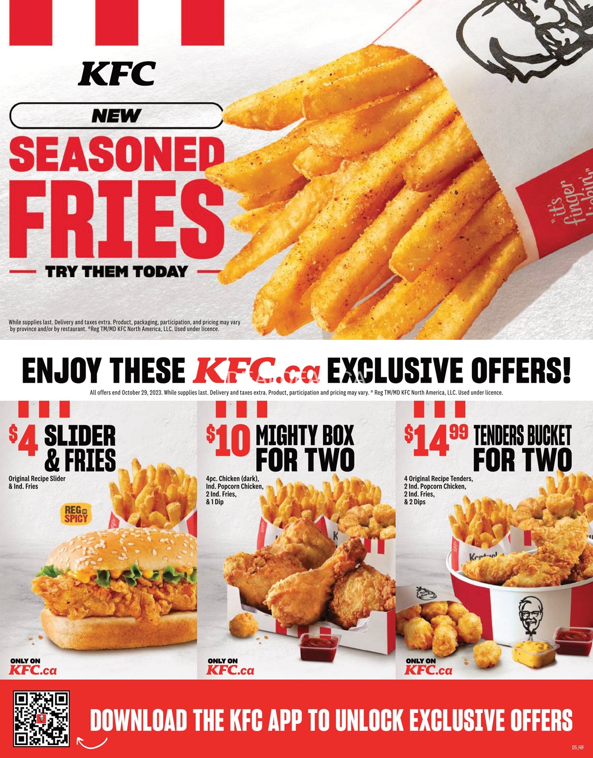 KFC Alberta Exclusive Coupons, Flyers, and Deals 2023