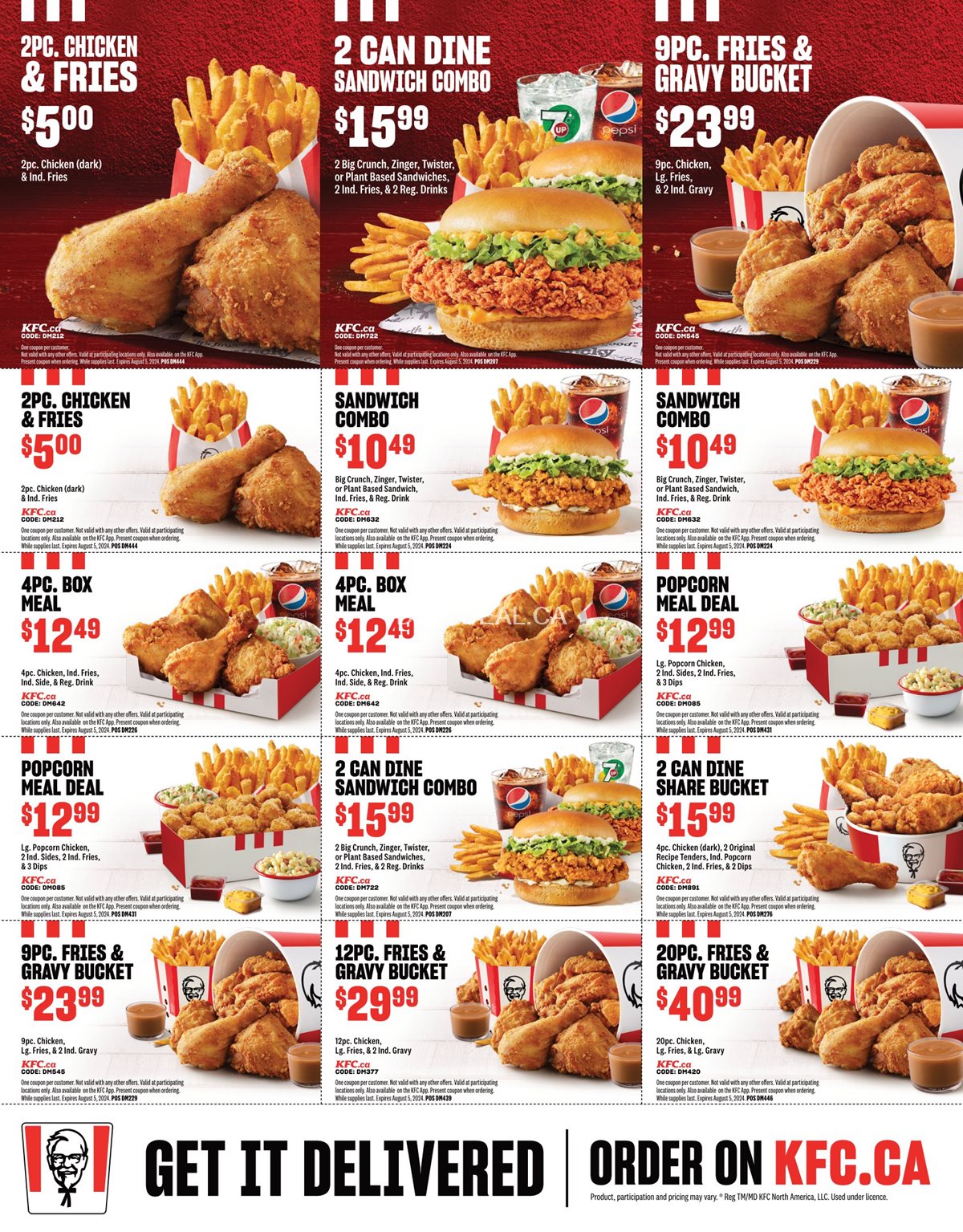 KFC Alberta Exclusive Coupons, Flyers, and Deals 2024