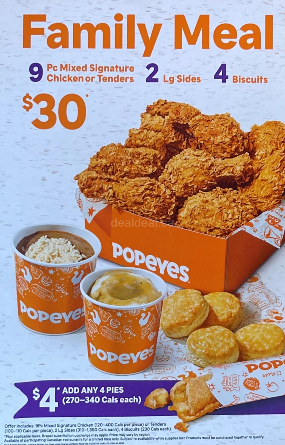 Family Meal Deal Popeyes Canada