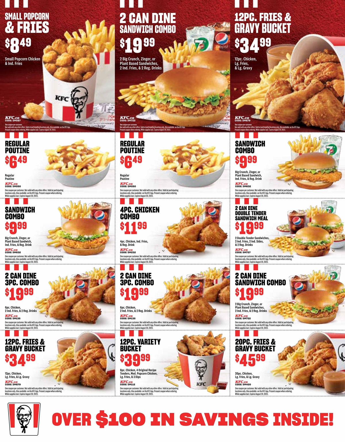 KFC Newfoundland Exclusive Coupons, Flyers, and Deals 2023