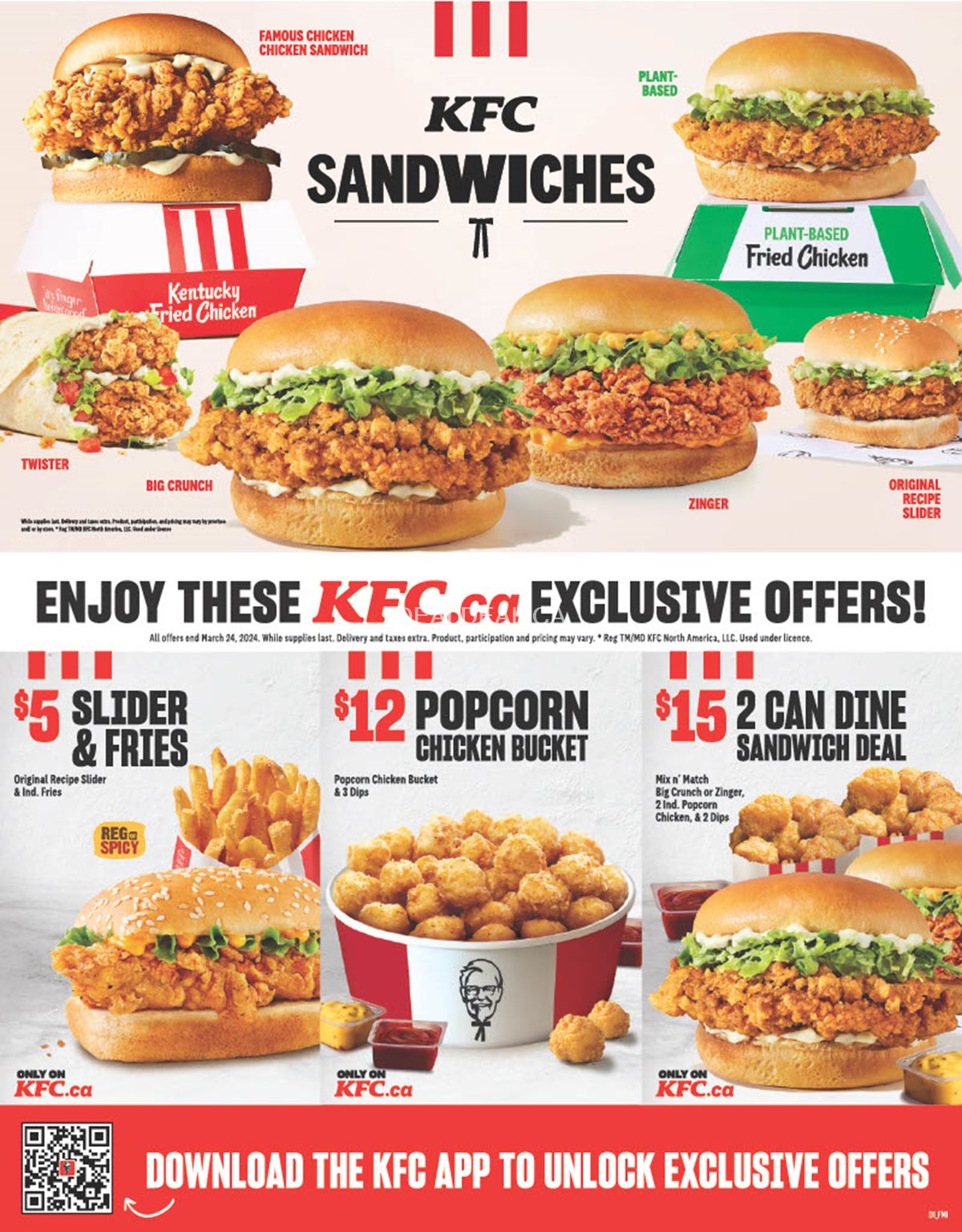 KFC Prince Edward Island Exclusive Coupons, Flyers, and Deals 2024