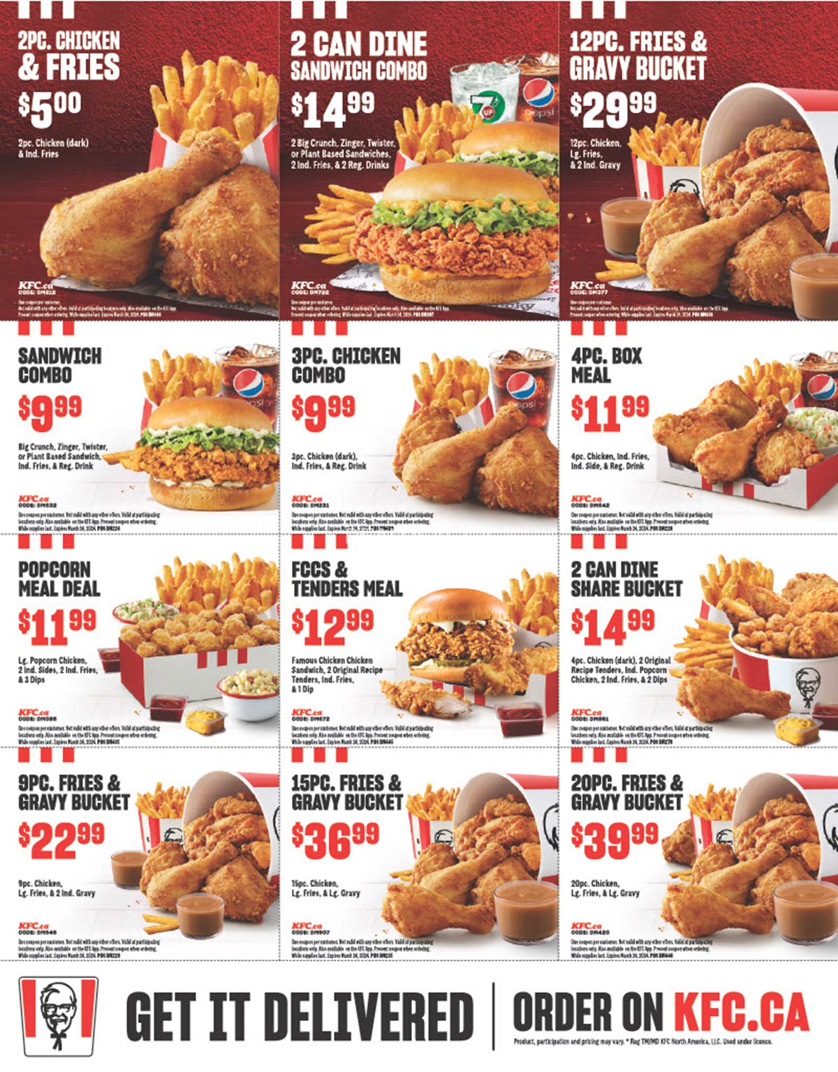 KFC Manitoba Exclusive Coupons, Flyers, and Deals 2024