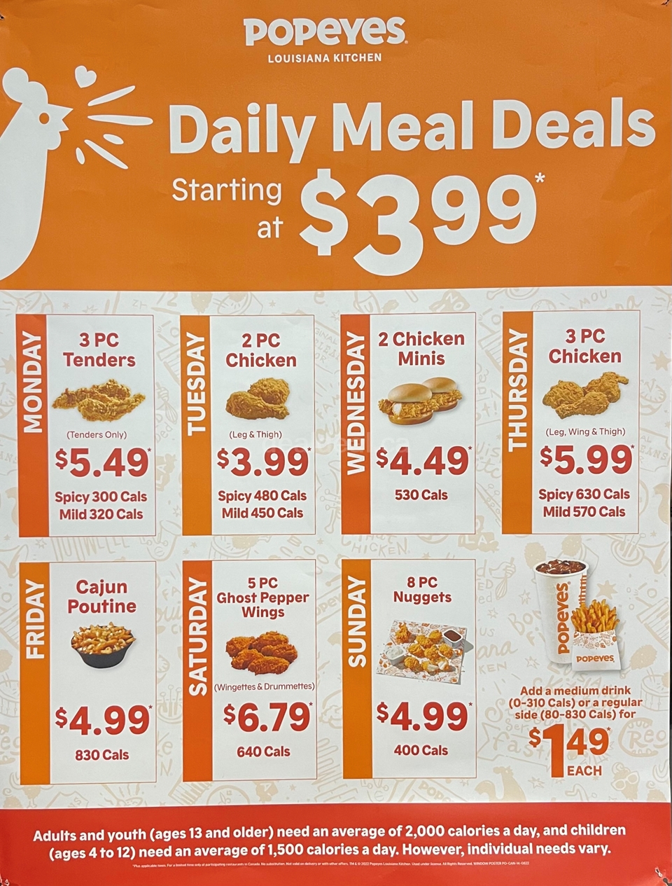 Popeyes Canada Daily Deals & Specials 2023 Popeyes Canada