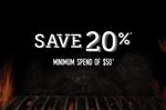 SAVE 20% on a minimum spend of $50 at Montana's