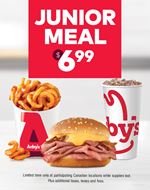 Junior Meal for $6.99 at Arby's