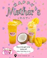 Buy one get one 50% off at Dream Bubble Tea 