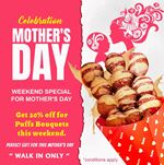 20% off for puffs Bouquets for walk-in at Mr. Puffs