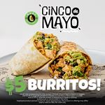 Celebrate Cinco de Mayo at Guac Mexi Grill with $5 burrito special