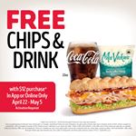  Get FREE chips & drink at Firehouse Subs