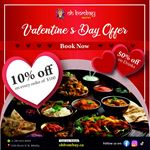 Valentine's Day Special at Oh Bombay Restaurant in Whitby!