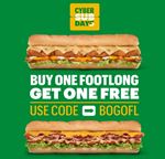 Buy one Footlong get one free at Subway Canada