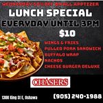 Lunch Special at Chasers Bar & Grill