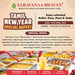 Tamil New Year Special Buffet 2024 at Saravanaa Bhavan
