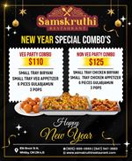 New Year Special Combos at Samskruthi Restaurant