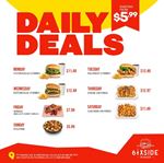 Enjoy the Daily Deals starting at just $5.99 at 6ixside Burger