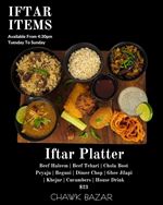 Iftar Platter at Chawk Bazar 