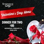 Valentine's Day Menu at Symposium Cafe Restaurant & Lounge