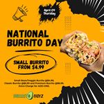 National Burrito Day: Small Burrito starting at $4.99 at Burrito Guyz