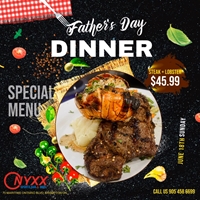 Father's Day Dinner at Onyxx Sports Bar & Grill