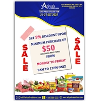 Get 5% Off discount at Atiyas Fresh Farm