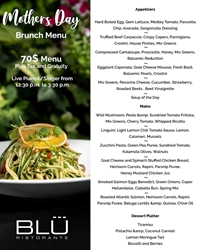 Celebrate Mother's Day with a special menu at Blue Ristorante!
