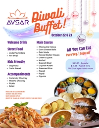 Avsar Restaurant - Diwali Special Weekend Buffet