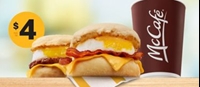 Get a McMuffin & a medium McCafe Premium Roast Coffee for just $4+tax at McDonalds
