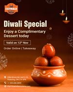 Diwali Special - Enjoy a Complimentary Dessert at Charminar Pickering