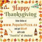 Popular Pizza Thanksgiving Special!