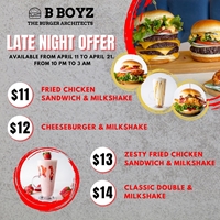 Late night offer at B Boyz