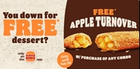 Free Apple Turnover with Purchase of a Combo Meal