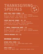Thanksgiving Specials at Liberty Commons