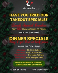 Lunch Special Combos (Takeout Specials) and Dinner Specials