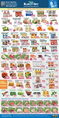 Weekly Flyer at Blue Sky Supermarket Pickering