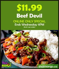 Beef Devil for $11.99 at Thai Mango