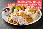 Thanksgiving Special Turkery Dinner with Pumpkin Pie for 18.99 at Westney Restaurant