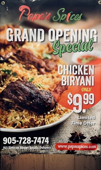Grand Opening Chicken Biryani Offer