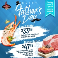 Treat your dad this Father's Day with a lunch or dinner buffet at Dragon Legend!