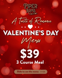 Indulge in a Three-course special Valentine's day menu