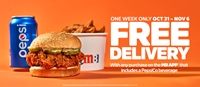 Free Delivery with any purchase on the MB App that includes PepsiCo Beverage