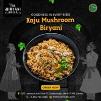 Kaju Mushroom Biryani