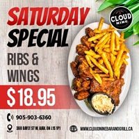 Saturday Special - Enjoy our delicious food for only $18.95