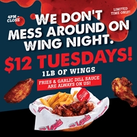 Tuesday Wing Deal for $12 at St. Louis Bar & Grill