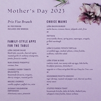 Enjoy a $59 prix-fixe brunch for Mother's Day at Leña Restaurante