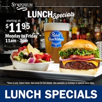 Lunch Specials at Symposium Cafe Restaurant & Lounge