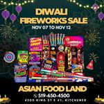 Diwali Fireworks Sale at Asian Food Land - Kitchener